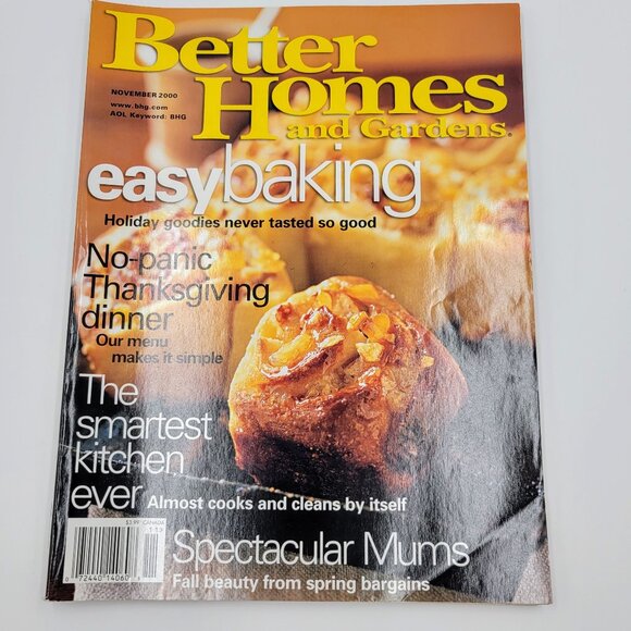 Better Homes & Gardens Magazine November 2000 Easy Baking Christmas Country Styl - Picture 4 of 13